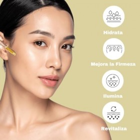 QKnatur - Sérum visage Baku Radiance - Au bakuchiol, coenzyme Q10 et rose musquée - Améliore lélasticité, léclat et les rid