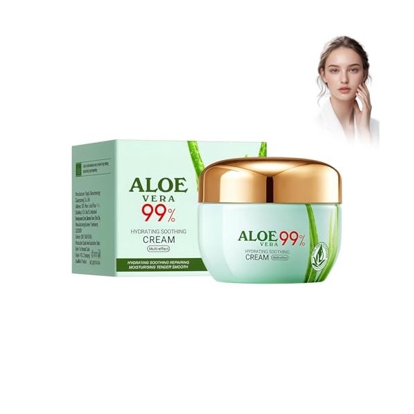 Aloe Vera Soft Skin Cream, 50 g Aloe Vera, crème de jour hydratante, régénérante, hydratante pour le corps et le visage, hydr