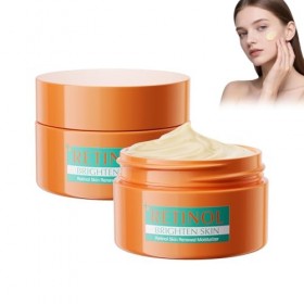 Lot de 2 crèmes au rétinol 40 g - Crème hydratante au rétinol pur pour le visage - Anti-âge et raffermissement de la peau -