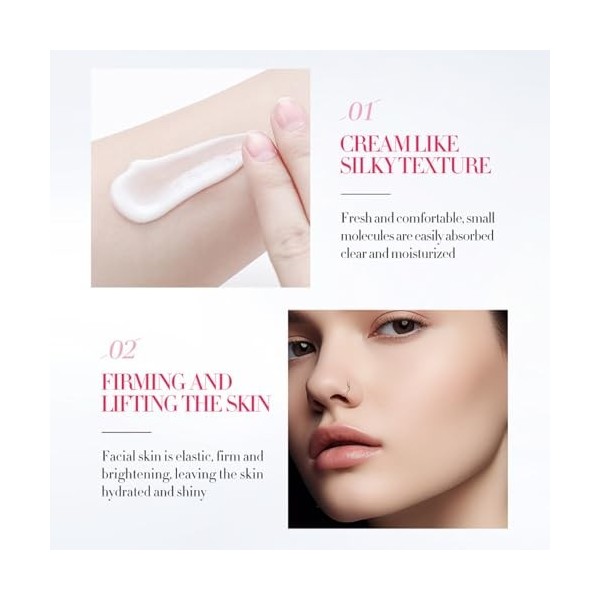 Lot de 2 crèmes de lifting pour le visage en V pour le visage, raffermissante et raffermissante pour le visage, crème rafferm