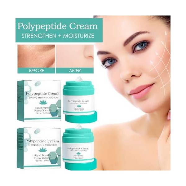 2PC Moisturizing Cream, Anti-Wrinkle and Anti-Stain Lotion - Firming & Brightening, Skin Therapy Cream, skincare Polypeptide 