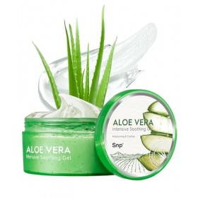 SNP Aloe Vera Intensive Soothing Gel – Hydratant Polyvalent avec Extrait de Feuilles d’Aloe Vera pour le Visage, le Corps, le