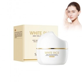 White Rice Crème éclaircissante pour le visage au riz Crème raffermissante anti-âge Crème hydratante au riz Hydratation profo