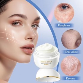 White Rice Crème éclaircissante pour le visage au riz Crème raffermissante anti-âge Crème hydratante au riz Hydratation profo