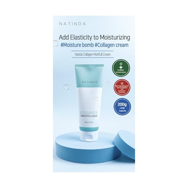 NATINDA Collagen Moistfull Cream 200g with Marine Collagen