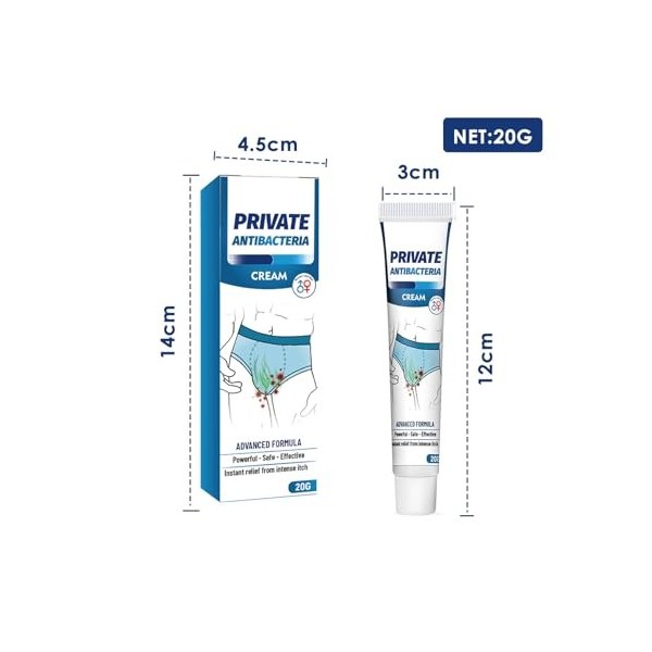 Wootapson 2Pc Crème Pour Le Traitement Des Démangeaisons Du Jock,Crème De Traitement Des Démangeaisons,Crème Anti Démangeaiso
