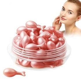 Crème Hydratante Pour Le Visage, 30 Pièces Capsule De Sérum Pour Le Visage Creme Anti Rides Femme Capsules Dessence Sérum De