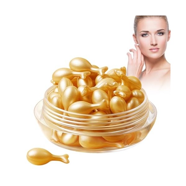 Crème Hydratante Pour Le Visage, 30 Pièces Capsule De Sérum Pour Le Visage Creme Anti Rides Femme Capsules Dessence Sérum De