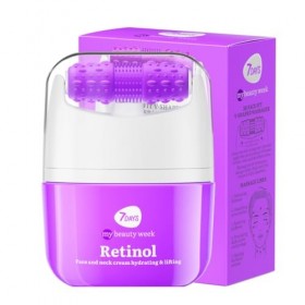 7Days Rejuvenating Face Cream with Retinol and Massager | Traitement anti-âge, hydratant et liftant efficace | Acide hyaluron