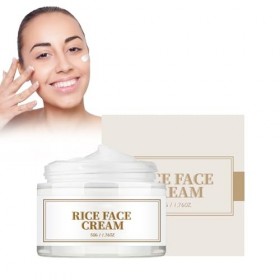 Crème Visage Au Riz, Crème Hydratante Anti-Âge Visage Crème Blanchissante Pour Le Visage Crème Visage Anti-Âge De Riz Crème B