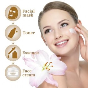 Crème Visage Au Riz, Crème Hydratante Anti-Âge Visage Crème Blanchissante Pour Le Visage Crème Visage Anti-Âge De Riz Crème B