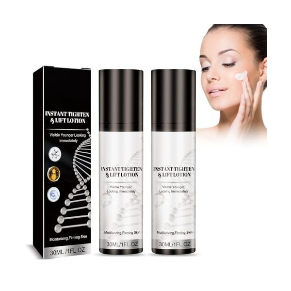 Grgowe Turmeric Face 2Pc Instant Face Lift Cream,Cream Instantané Pour Le Visage,Crème Lifting Instantané,Cream Anti-Rides Po