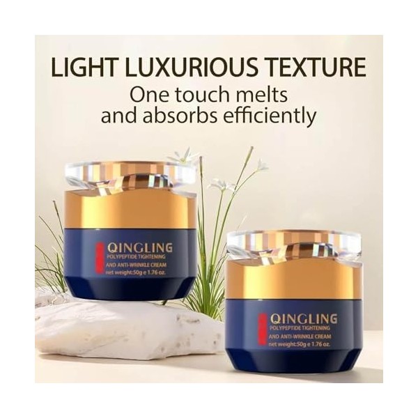 Crème japonaise Qing-ling pour éliminer les rides, Crème raffermissante anti-âge Qing-ling, Hydratant pour le visage, crème p...