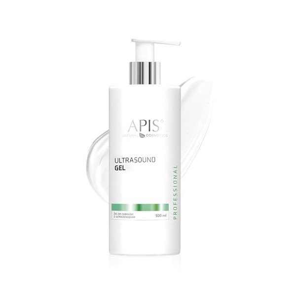 APIS Gel pour traitement ultrasonique à lacide hyaluronique | Hydration pour traitement cosmétique | 500 ml