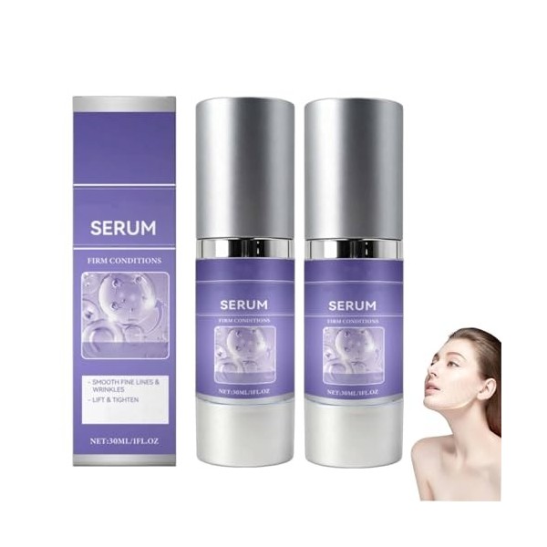 Serum anti-rides raffermissante visage,Wrinkle Power,Serum Anti Rides Puissant Immediat,Instant Lift+,Réduire les Rides,Effac...