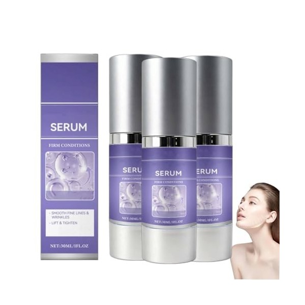 Serum anti-rides raffermissante visage,Wrinkle Power,Serum Anti Rides Puissant Immediat,Instant Lift+,Réduire les Rides,Effac...