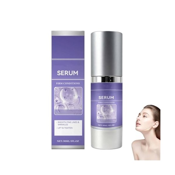Serum anti-rides raffermissante visage,Wrinkle Power,Serum Anti Rides Puissant Immediat,Instant Lift+,Réduire les Rides,Effac...