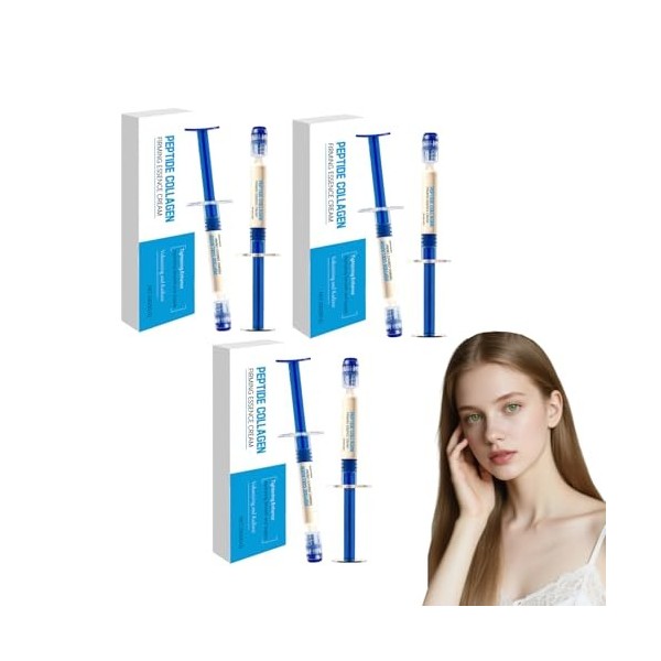 Crème raffermissante au collagène et aux polypeptides - Crème essence élastique au collagène et aux peptides - Lotion rafferm...