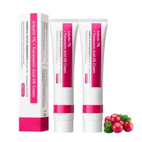 Alpha Arbutin 7% + Tranexamic Acid 4% Cream,Creme Eclaircissante Peau Noir Puissant,Creme Anti Tache Visage Even out Tone,Ant...