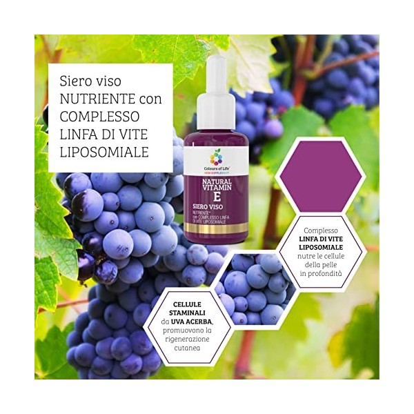 Serum visage NOURRISSANT avec LIPOSOMAL VIGNE COMPLEXE - 30 ml à action antioxydante et nourrissante