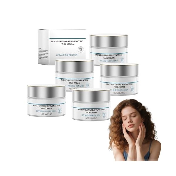 Crème liftante et raffermissante anti-âge - Hydratant visage pour femmes au collagène - Hydratation profonde pour peaux matur...