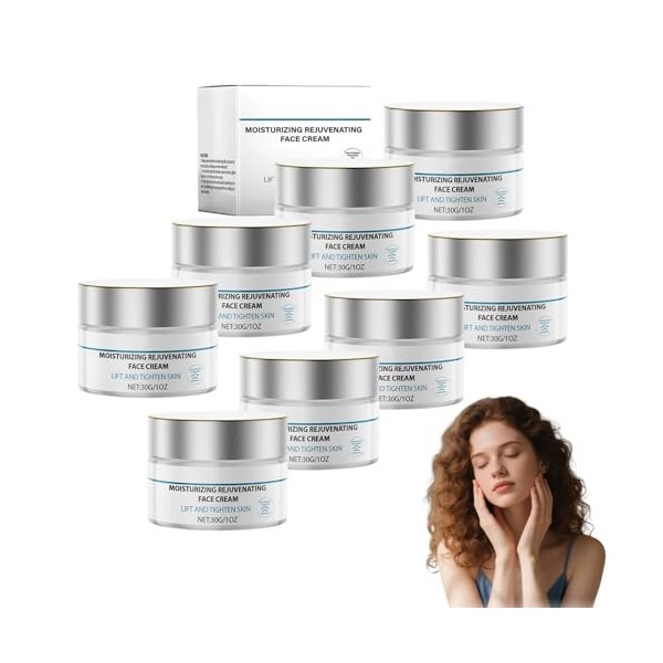 Crème liftante et raffermissante anti-âge - Hydratant visage pour femmes au collagène - Hydratation profonde pour peaux matur...