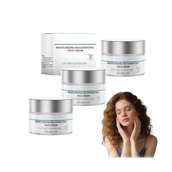 Crème liftante et raffermissante anti-âge - Hydratant visage pour femmes au collagène - Hydratation profonde pour peaux matur...