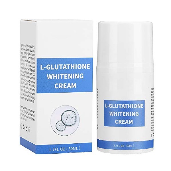Crème Visage Glutathion, Crème Visage Blanchissante ANGGREK Crème Hydratante éclaircissante pour le Visage Crème Soins pour l