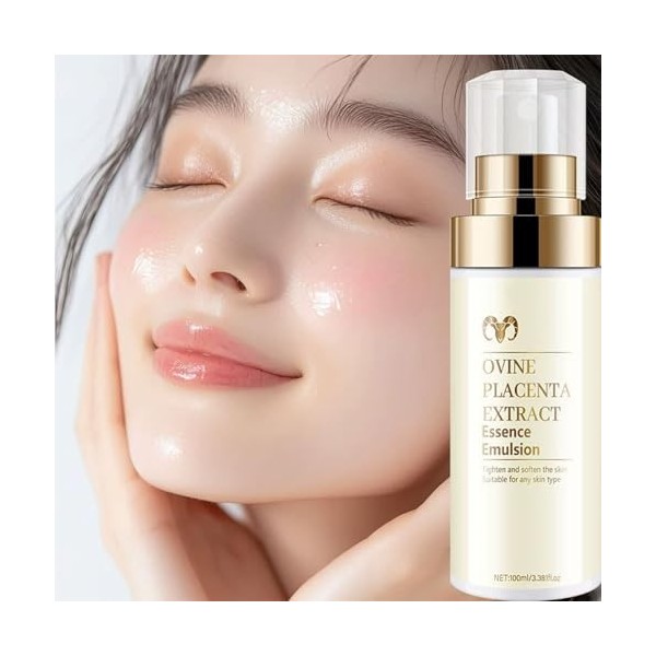 Hydratant pour le visage au lait dovine, émulsion hydratante avec huile de noix de coco, hydratant en profondeur et nourriss