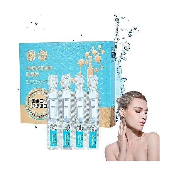 Essence dampoule anti-âge, essence dampoule anti-rides anti-rides, essence dampoule de levage de collagène, ensemble damp Crè...