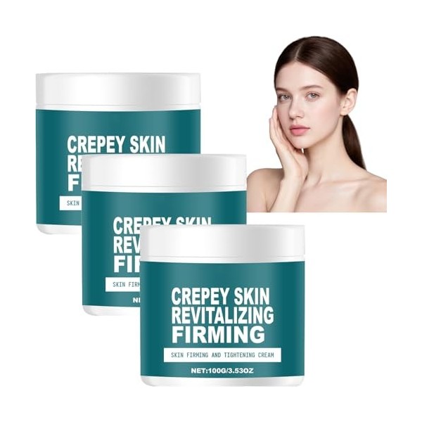 Crème réparatrice pour peau frisée, hydratation profonde, raffermissante et raffermissante pour peau relâchée, raffermit visi...