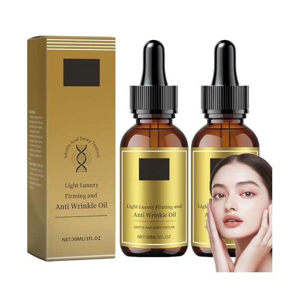 Sérum visage léger, raffermissant et anti-rides, sérum liftant aux peptides raffermissants, essence anti-rides et anti-âge, a...