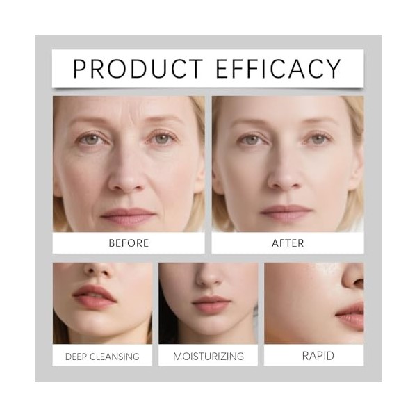 Sérum visage léger, raffermissant et anti-rides, sérum liftant aux peptides raffermissants, essence anti-rides et anti-âge, a...