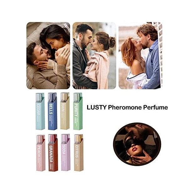 8pcs Flysmus Lusty Pheromone Perfume, Lusty Lure Pheromone Perfume, Venom Pheromone Perfume, Roll on Pheromone Perfume for Wo
