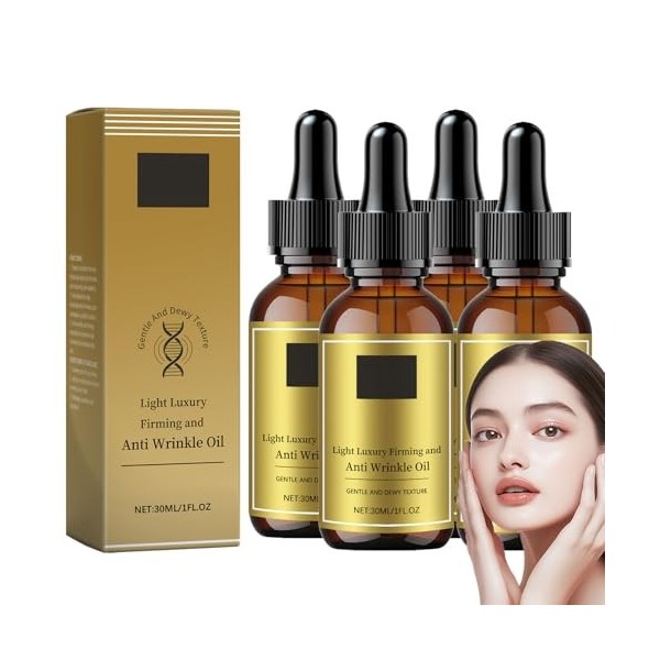 Sérum visage léger, raffermissant et anti-rides, sérum liftant aux peptides raffermissants, essence anti-rides et anti-âge, a...