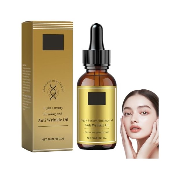 Sérum visage léger, raffermissant et anti-rides, sérum liftant aux peptides raffermissants, essence anti-rides et anti-âge, a...