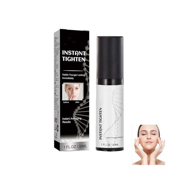 Crème Lifting Instantané – Crème Raffermissante Anti-Âge Visage et Cou, Lisse Rides et Ridules, Raffermit la Peau, Réduit les...