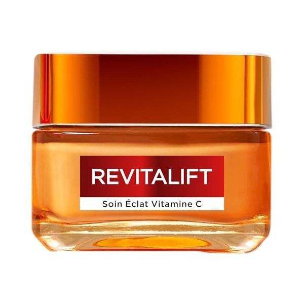 LOréal Paris - Soin Éclat Vitamine C - Crème Jour - Illumine la Peau, Resserre les Pores, Atténue les ridules - Enrichie en ...