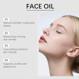Lot de 6 huiles raffermissantes pour le visage, anti-rides, soin hydratant longue durée pour peaux sèches, sérum visage raffe...