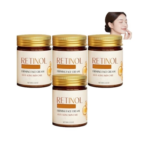 Crème hydratante anti-âge rétinol Crème visage rétinol Soin hydratant visage Lotion raffermissante hydratante intense Sérum r...