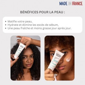 LABORATOIRE CHÂTEAU ROUGE - Fluide Sorbet Matifiant 50ml - Aloe Vera Bio & Algue Brune - Hydratation Intense - Teint Unifié e...