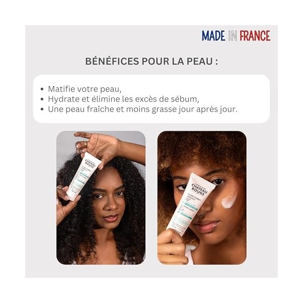 LABORATOIRE CHÂTEAU ROUGE - Fluide Sorbet Matifiant 50ml - Aloe Vera Bio & Algue Brune - Hydratation Intense - Teint Unifié e...