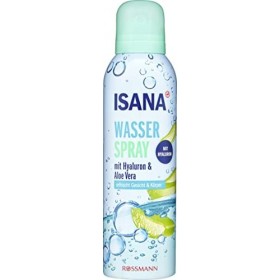 Isana Spray deau avec Hyluron + Aloe Vera rafraîchit le visage et le corps également pour la fixation de maquillage, 150 ml
