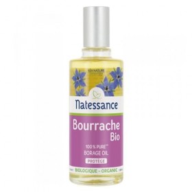 Natessance Huile de Bourrache Bio 50 ml Crème Jour et Nuit