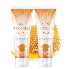 Aloe Vera Propolis Crème, Hydratant Visage Propolis, Crème Hydratante Visage à Lextrait 74% Daloe Vera Et Propolis, Nourrit