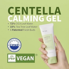 iUNIK IUNIK Centella Gel-crème apaisant végétalien non collant pour le visage Peaux sensibles grasses et sèches à tendance ac