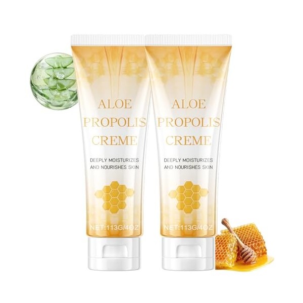 Crème à laloe propolis, pommade à la propolis pour peaux sèches et irritées, hydratation en profondeur pour le visage et le 