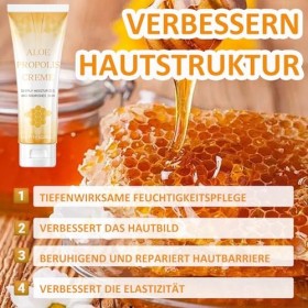 Crème à laloe propolis, pommade à la propolis pour peaux sèches et irritées, hydratation en profondeur pour le visage et le 
