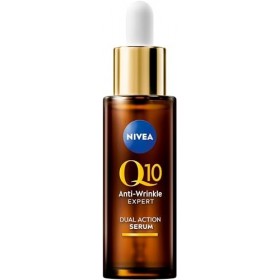 NIVEA Sérum anti-âge anti-rides avec Q10 atténue les rides et prévient leur nouvelle apparence, sérum raffermissant pour le v