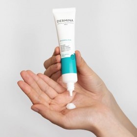 DERMINA Crème Hydratant Visage - Fluide Hydratante - Complexe NMF & Sodium PCA & Complexe Xylitol-Lactilol - pour Peaux Norma
